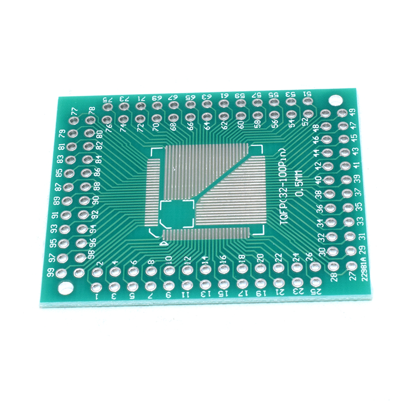 QFP TQFP LQFP TQFP32 TQFP44 TQFP64 TQFP80 TQFP100 0.5MM 0.8MM Pitch IC adapter Socket Adapter plate / PCB