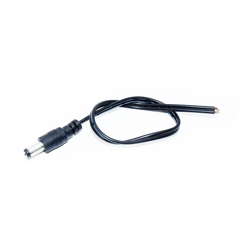 5.5*2.1MM Male Power Plug Cable 30cm Length