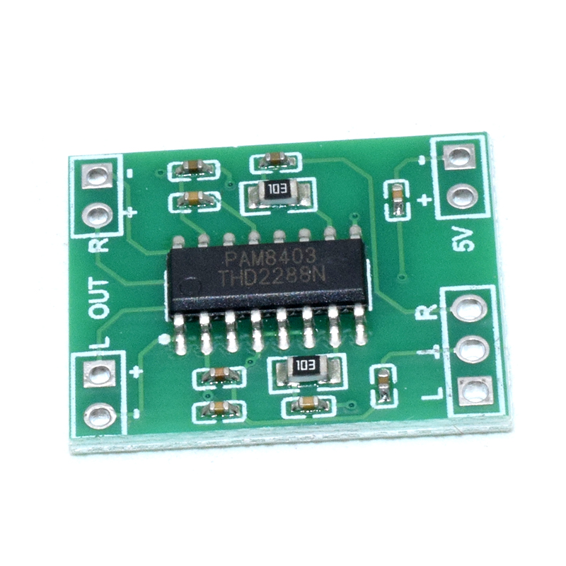 Ultra-miniature digital amplifier board 2*3W Class-D digital amplifier board can effectively 2.5 ~ 5V USB power supply