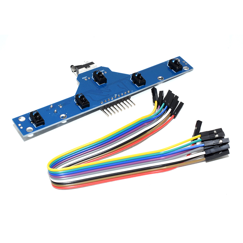 5 Channel Tracking Sensor Module Board Trace Module Infrared Detection TCRT5000