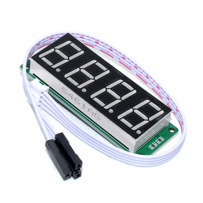 JY-MCU four bit 8 segment digital tube module chip IIC interface drive green color LED display