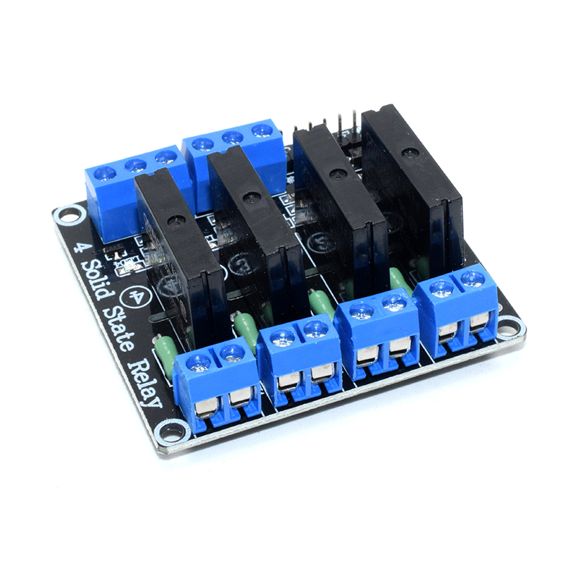 5V 4 Channel SSR Solid-State Relay Low Level Trigger With fuse Stable 240V 2A