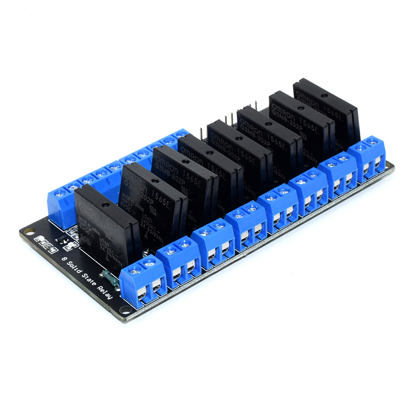 5V 8 Channel SSR Solid-State Relay Low Level Trigger With fuse Stable 240V 2A