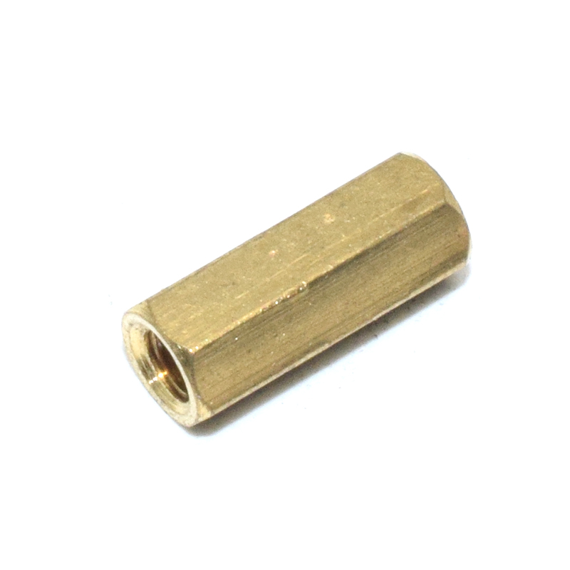 12MM Hexagon Brass Cylinder - Golden