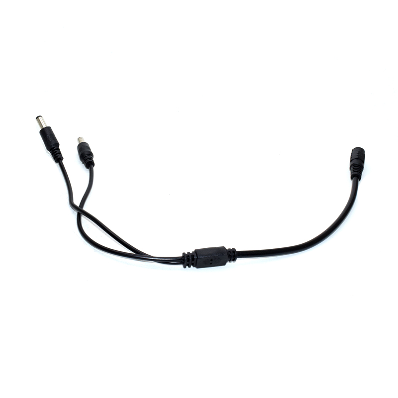 DC Power Cable 5.5x2.1mm Female 1 to 2 Male Plug