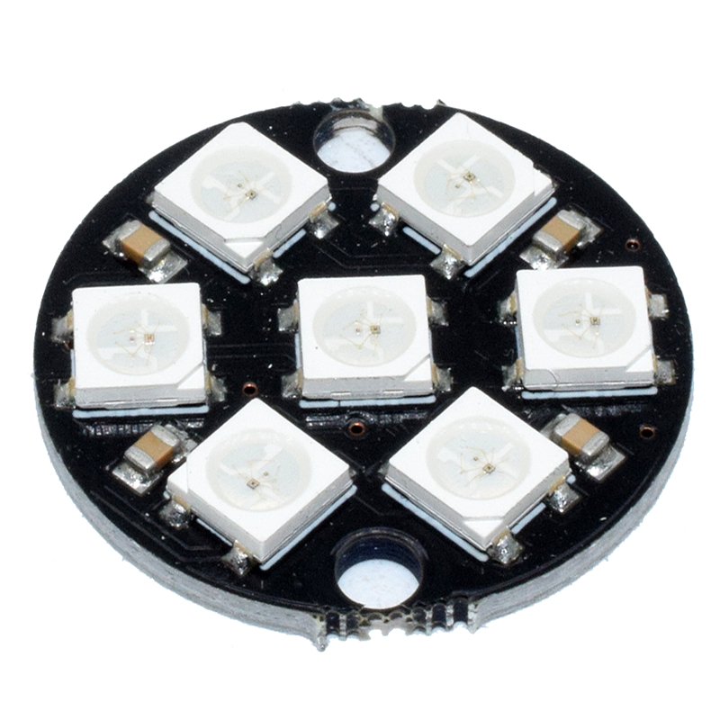 7 WS2812 5050 RGB LED Ring