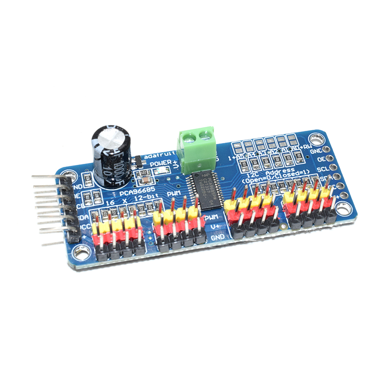 16-Channel 12-bit PWM/Servo Drive shield module I2C PCA9685 For Arduino NEW