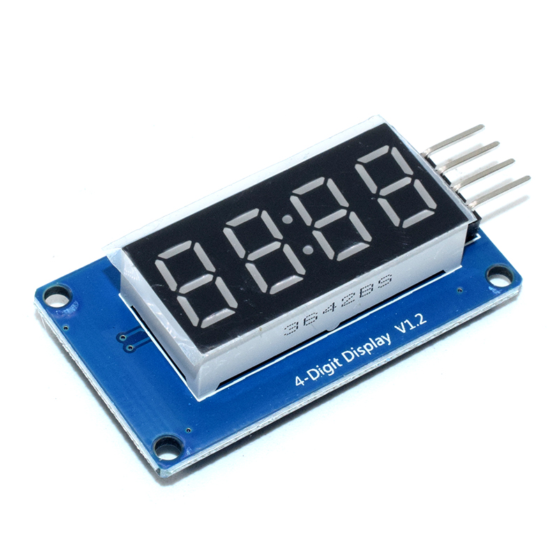 4 Bits TM1637 Red Digital Tube LED Display Module With Clock for Arduono