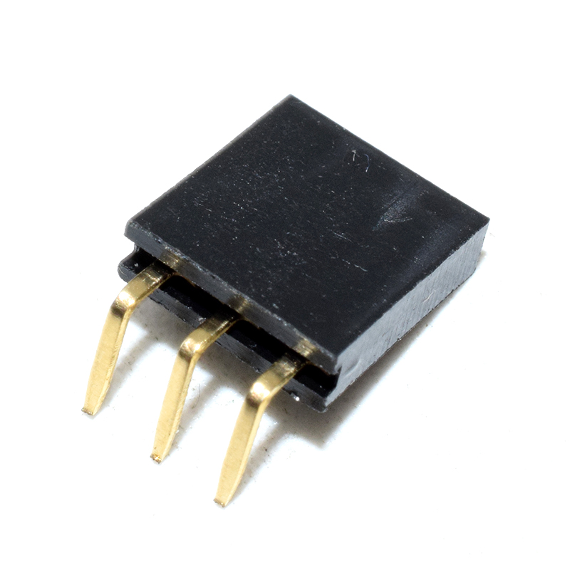 1*3P 2.54mm Bent Pin Header Female Connector Plug