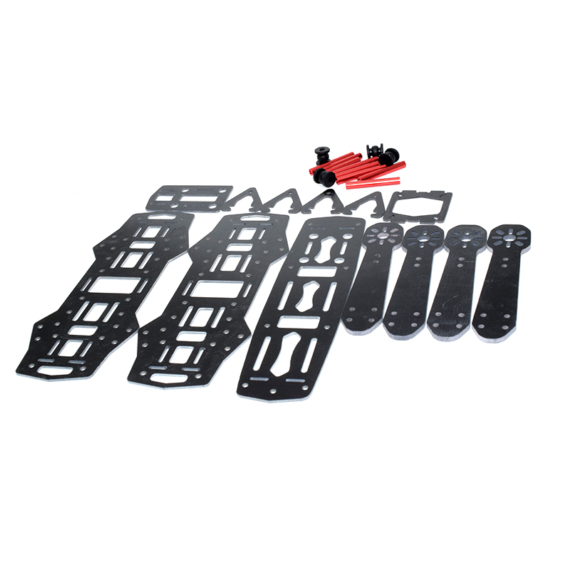 ZMR250 H250 Glassy Carbon Frame Kit 250mm Mini Quadcopter - BLACK