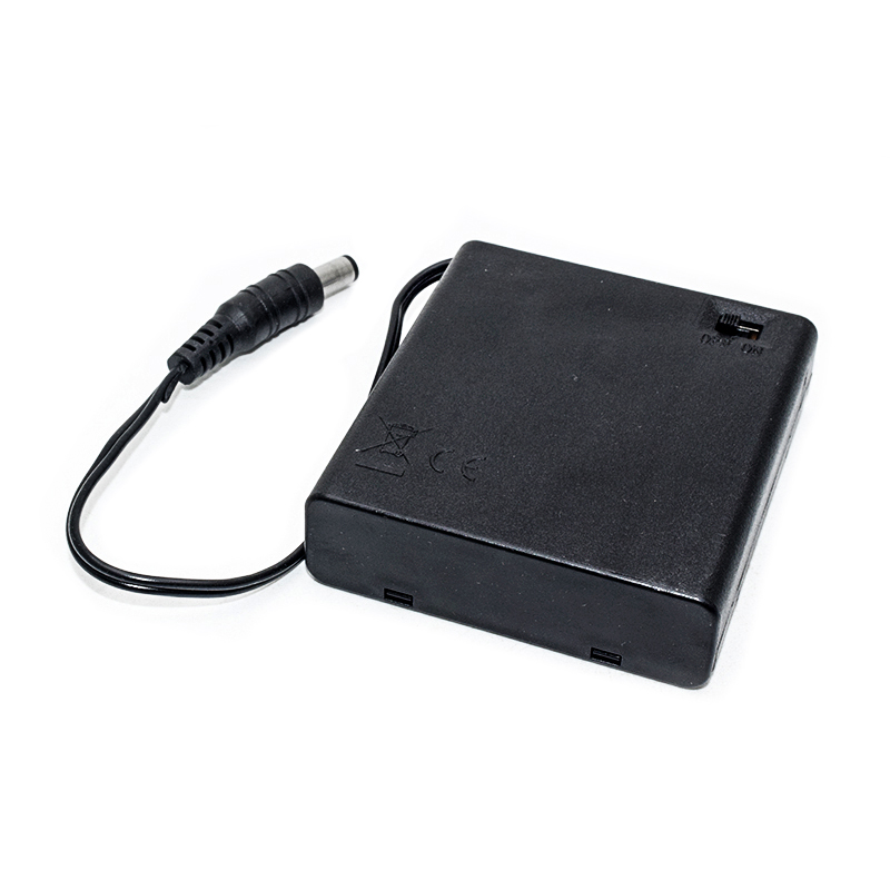 4AA Battery Case With Switch And Cover