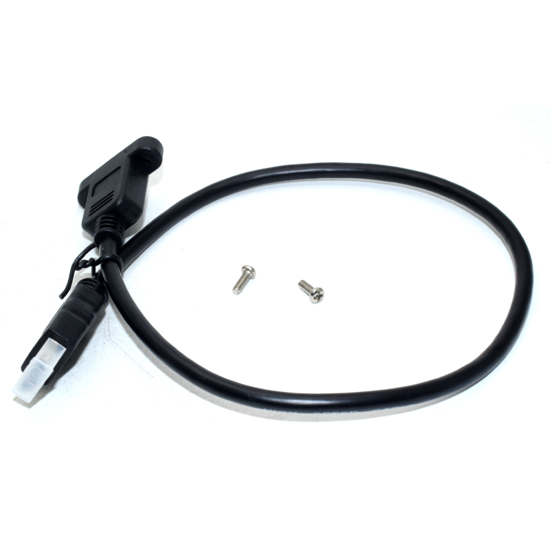 Host HDMI 1.4 Male to Female Panel Mount Cable + Screw 50 cm