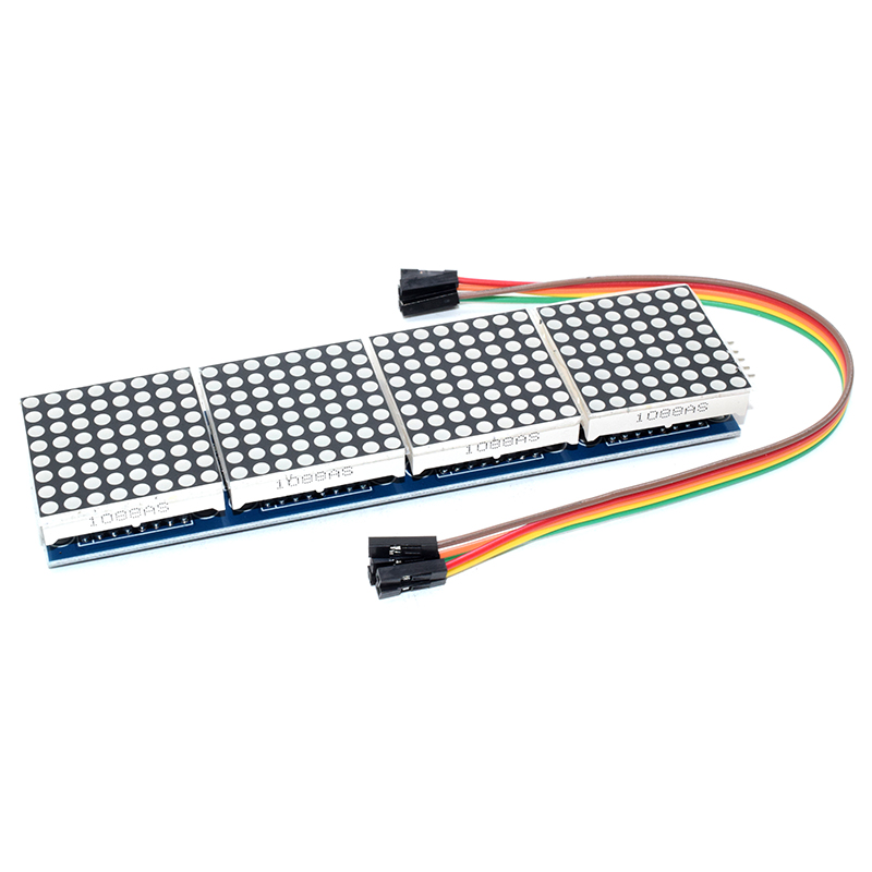 MAX7219 Dot Matrix Module For Arduino Microcontroller 4 In 1 Display with 5pin Line