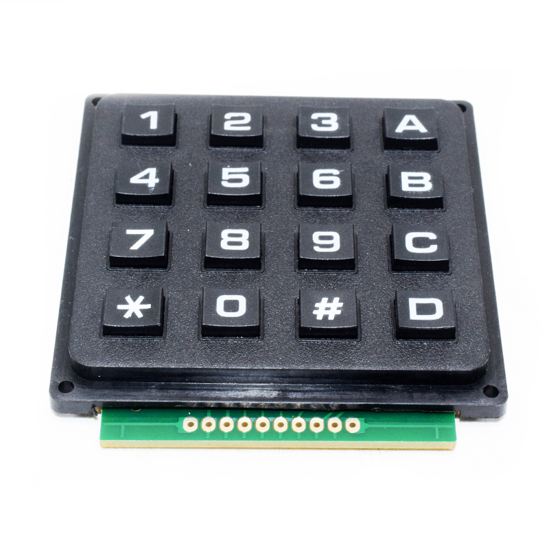 4x4 matrix keyboard, black color