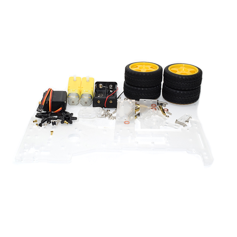 DIY Robot Car Chassis , Only the Chassis+Motor+ Wheel+Servo , Without others Components