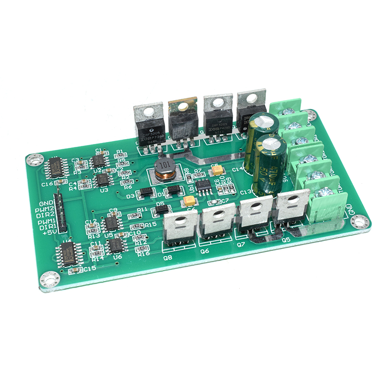 3-36 The New Dual 15A H-Bridge DC Motor Driver Peak 30A IRF3205 for Robot saloon car