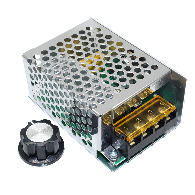 4000W Imported High-power Thyristor Electronic Regulator Dimming Speed Thermostat With The Insurance Shell