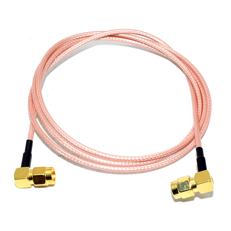SMA-J Bend Male inside to SMA-J Bend Male inside 100CM RG316 Cable