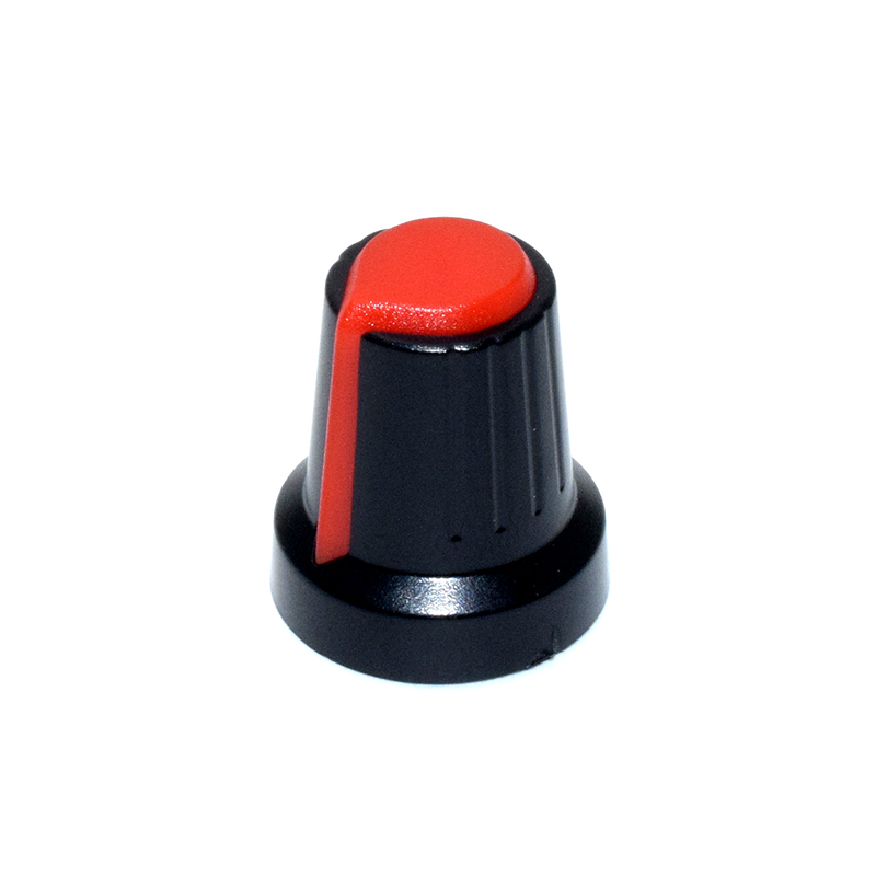 Red and Black Potentiometer Knob 6*15*17