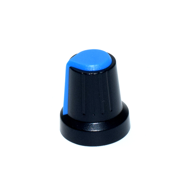 Blue and Black Potentiometer Knob 6*15*17