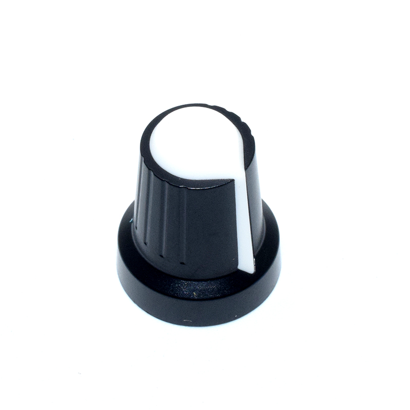 White and Black Potentiometer Knob 6*15*17