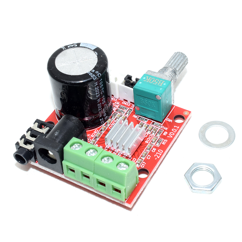 12V Mini Hi-Fi PAM8610 2X10W Audio Stereo Amplifier Board Dual Channel
