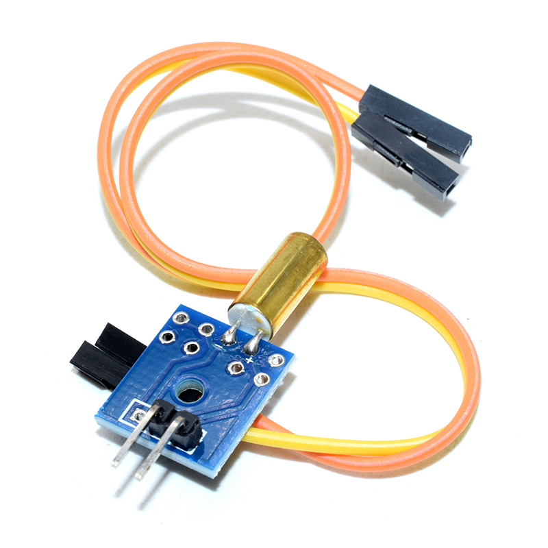 Tilt sensor with a small plate; contains a small PCB board; sensor