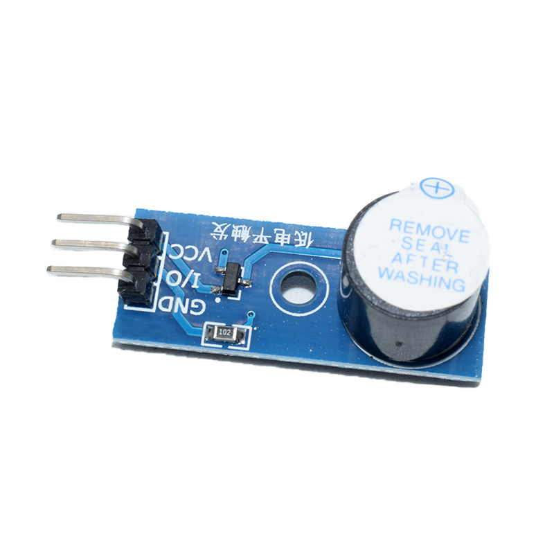 The active buzzer module; trigger low; buzzer control panel