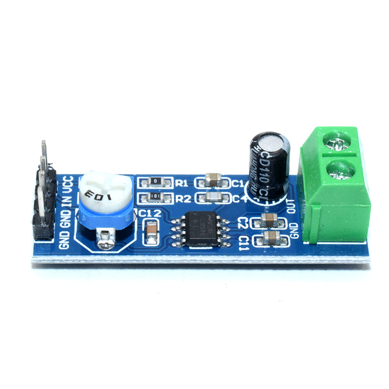 LM386 200 a gain; audio amplifier module