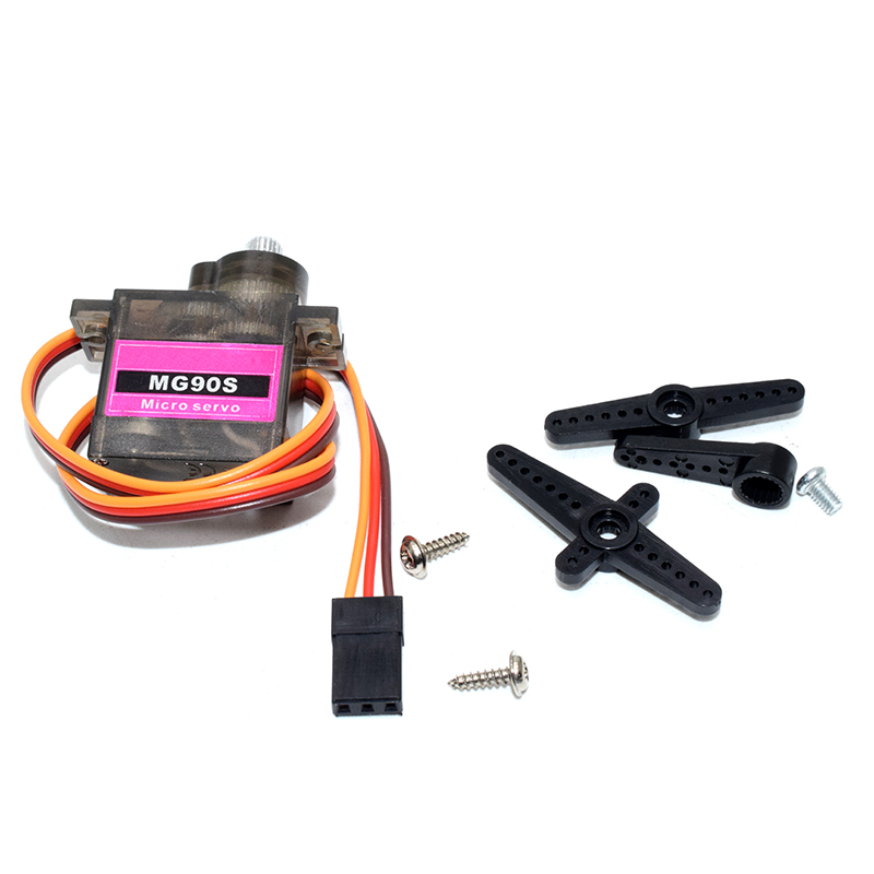 MG90S Half Metal+Plastic Geared Micro Servo For RC Car Boat Plane Helicopter