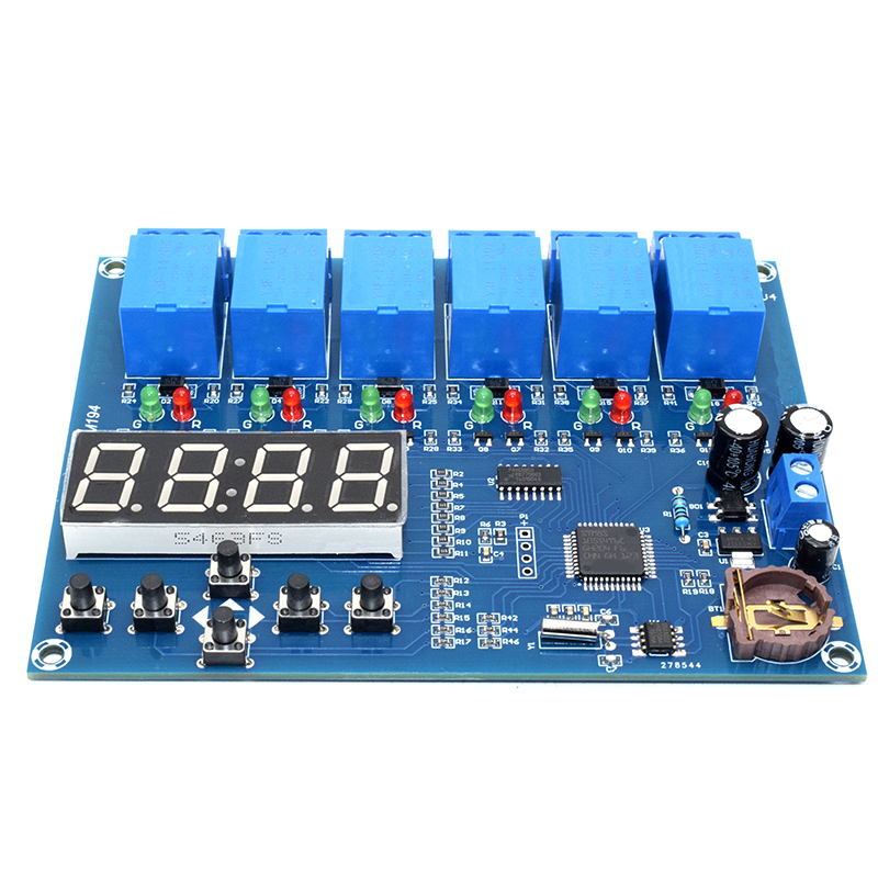 XH-M194 time relay control module multi-channel timing module 5 way relay time control panel