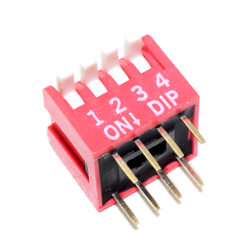 4 Way 2.54mm Dial Toggle Switch