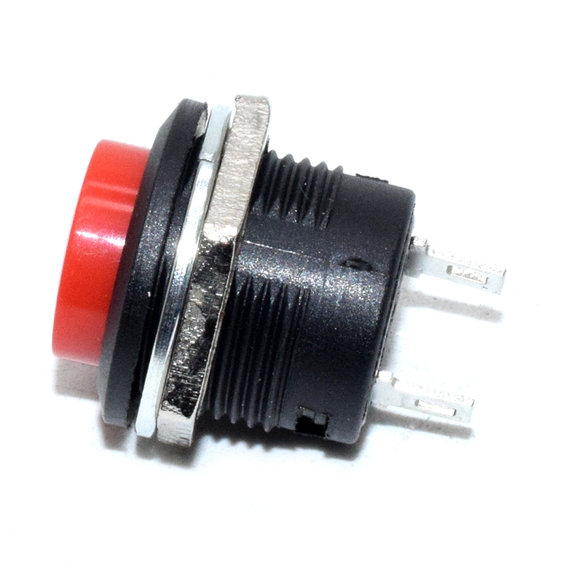 R13-507/16mm Botton/Red 16mm No Self Lock Switch