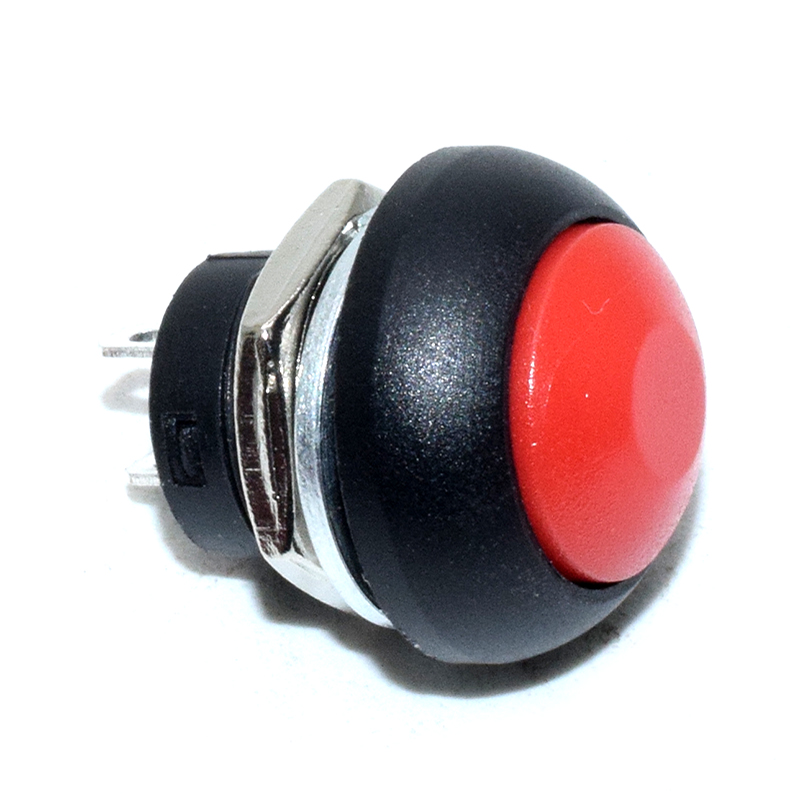 PBS-33B/Red 12mm Botton/Red 12mm No Self Lock Switch
