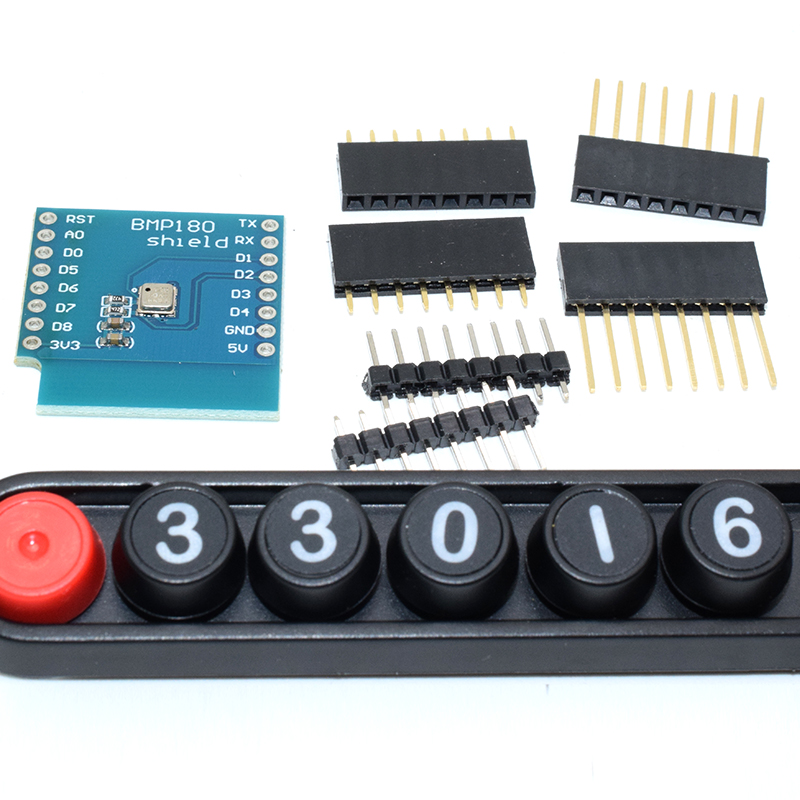 BMP180 BOSCH temperature pressure sensor module for D1 mini WIFI learn bord