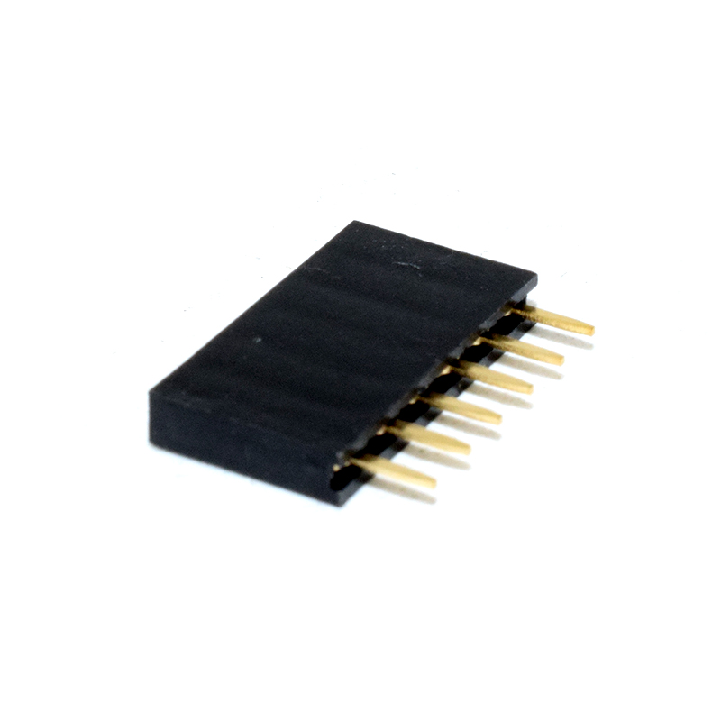 6P 2.54 Female Header Black