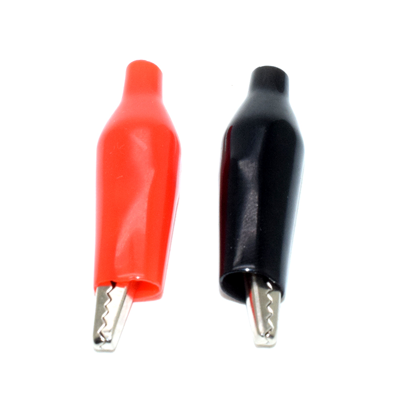 3.5CM Middle Size Crocodile Entrainment Sheath Power Clip Price for 2pcs 1pcs Black+1pcs Red