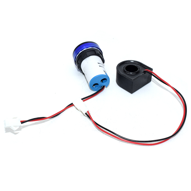 AC12-500V 0-100A universal ROUND Voltmeter-Ammeter dual function complete of JST XH 2.54 connector