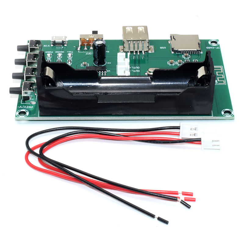 XH-A150 Digital Bluetooth Power Amplifier Board PAM8403 Onboard Lithium Battery Singing Machine Rechargeable Dual Channel 10W