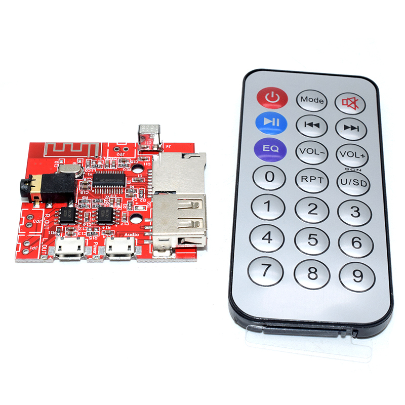 Bluetooth MP3 decoding module audio receiver board Lossless car speaker amplifier modified Bluetooth 4.1 circuit board