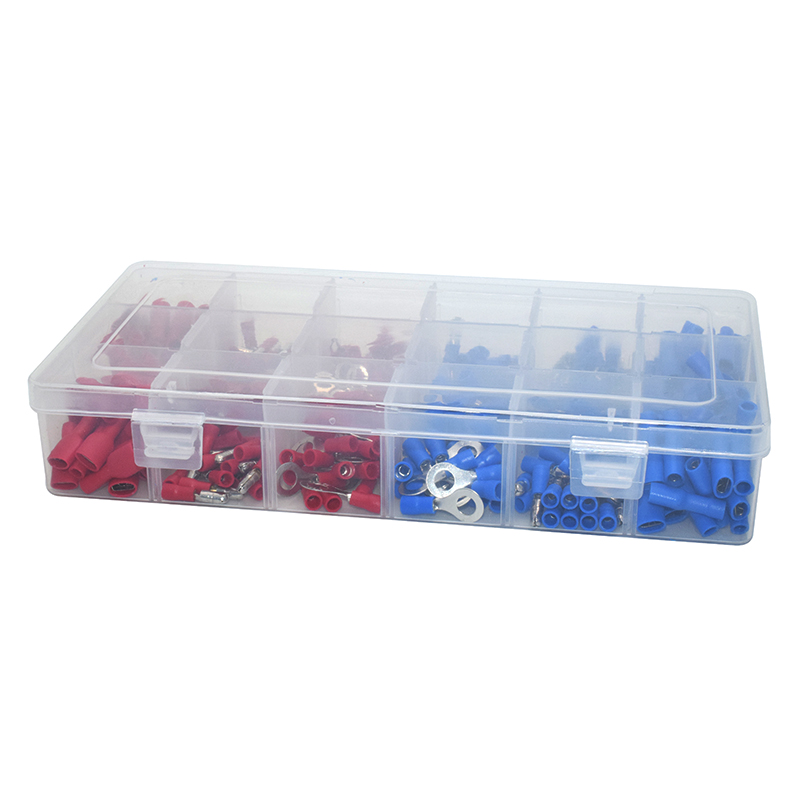 450pcs Terminal quick wiring terminal crimping tool cold crimping connector connector crimping terminal male and female plug Kit
