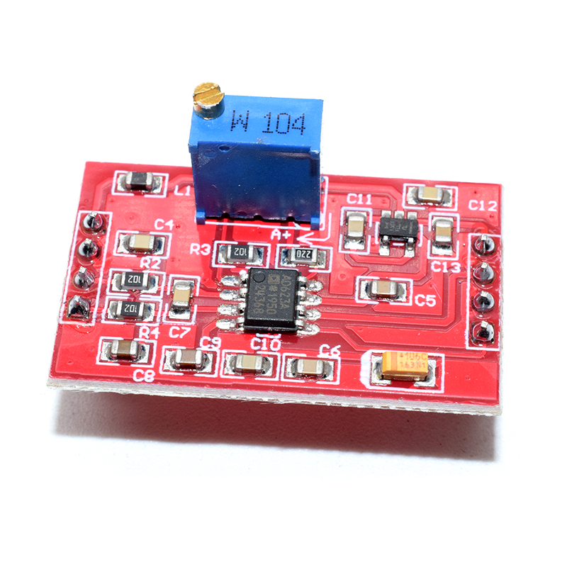 Millivolt/microvolt voltage amplifier signal amplifier AD623/AD620 instrumentation amplifier module
