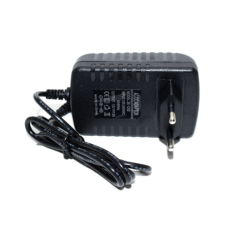 Power Adapter DC 12V 2A EUR Plug 5.5*2.1 Plug