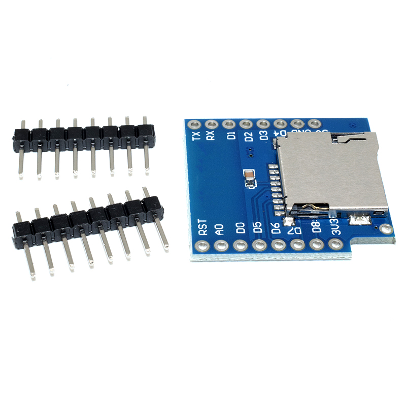 WeMos D1 Mini Micro SD Card Shield for D1 Mini WiFi ESP8266 TF Card Module With Pins