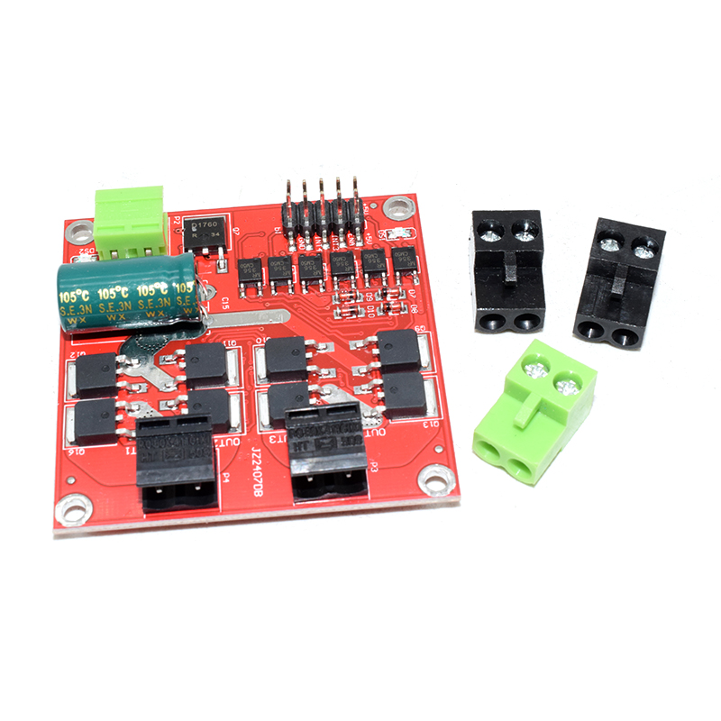 7A/160W dual DC motor drive module, high power industrial grade forward and reverse PWM speed regulation, L298 logic