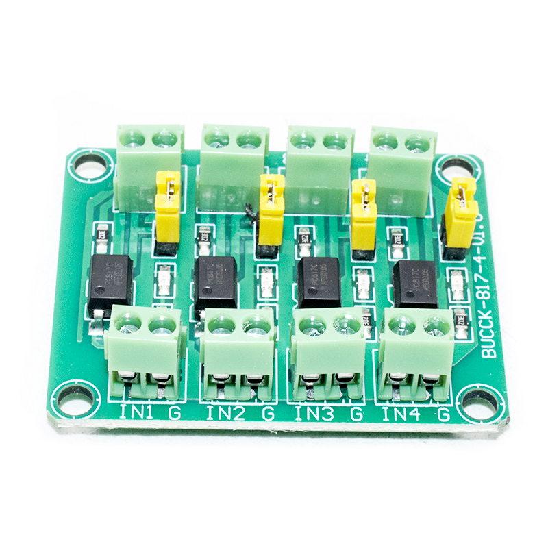 817 optocoupler,4-Ways Voltage isolation board, voltage control switching module drive, optical isolation module