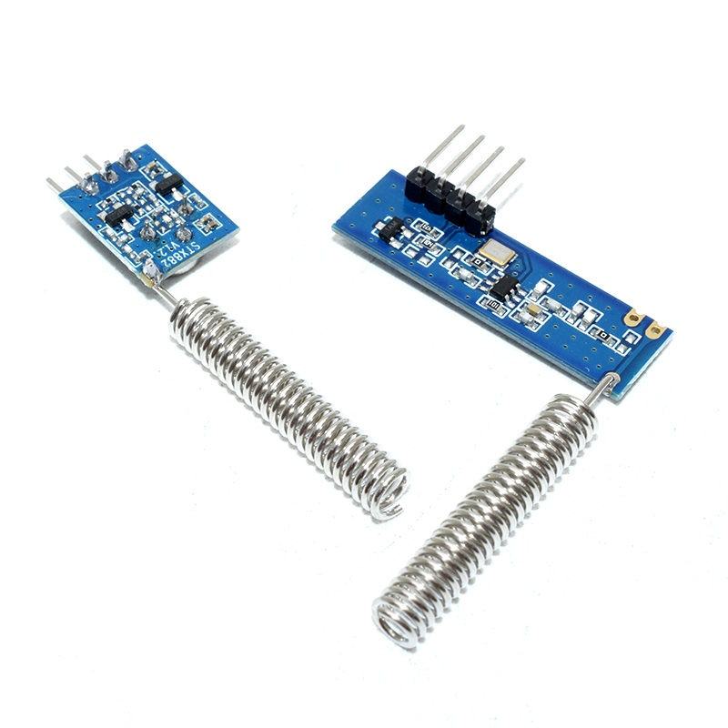 433MHz ASK Transceiver Module Kit SRX882 + STX882 +Spring Antenna Wireless RF 433MHz Module