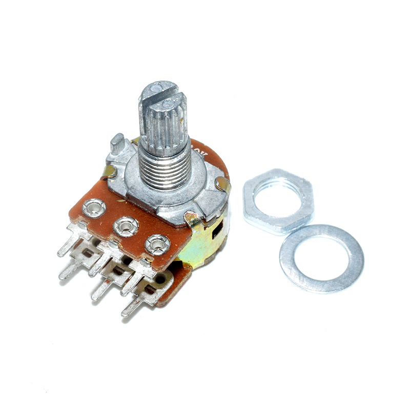 Dual Pins Potentiometer 10K 15mm Shaft