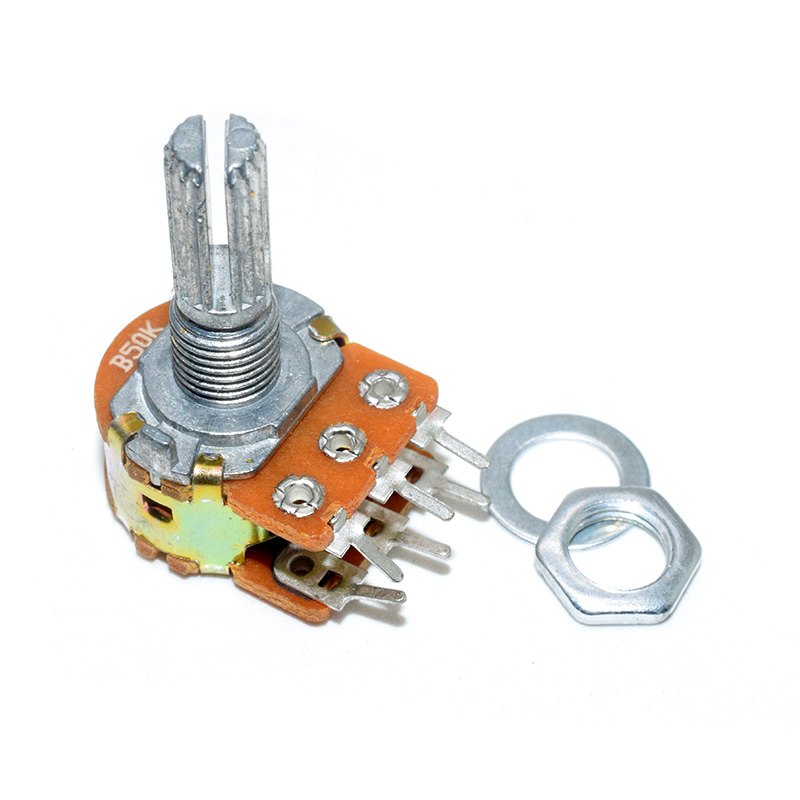 Dual Pins Potentiometer 50K 15mm Shaft