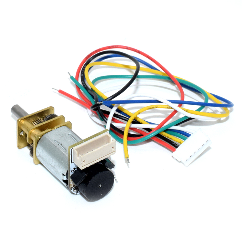 GA12-N20 DC Geared Motor, Speed Measurement with Hall Encoder 3V/6V/9V 15rpm 30rpm 50rpm 60rpm 100rpm 150rpm 150rpm 200rpm 300rpm 500rpm 1000rpm